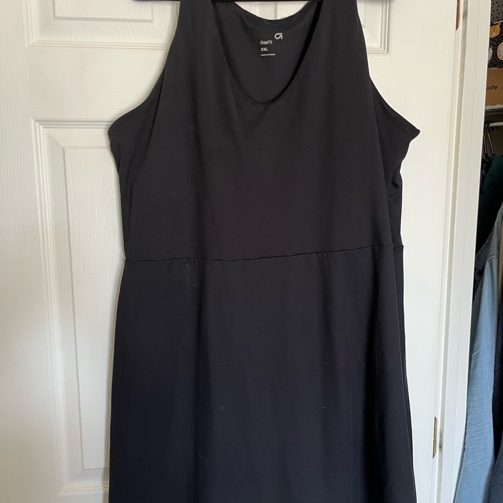 GAP Black Sleeveless Mini Athletic Dress